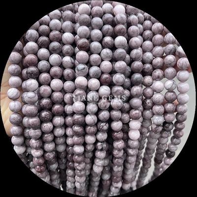 8mm perline di gemme lucide Ematite Yooperlite e altri vari tipi di pietra cristallina di guarigione fili di perline sciolte per accessori di moda