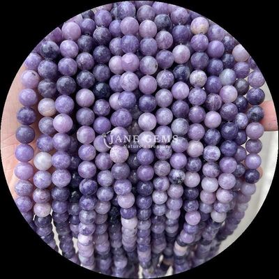 8mm perline di gemme lucide Ematite Yooperlite e altri vari tipi di pietra cristallina di guarigione fili di perline sciolte per accessori di moda