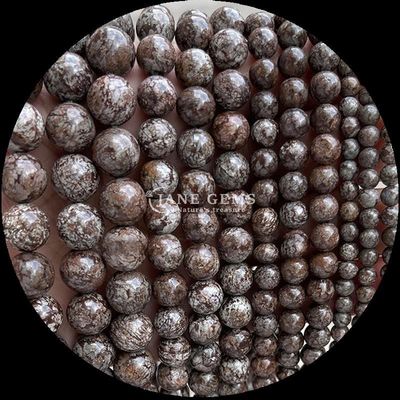8mm perline di gemme lucide Ematite Yooperlite e altri vari tipi di pietra cristallina di guarigione fili di perline sciolte per accessori di moda