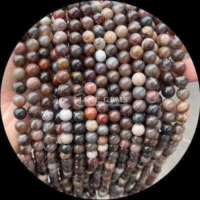 Forma rotonda perle di pietre preziose Colori assortiti Agata indiana Unakite Cristallo di pietra di guarigione Stringhe di perle sciolte per le vostre esigenze di fabbricazione di gioielli
