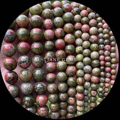 Forma rotonda perle di pietre preziose Colori assortiti Agata indiana Unakite Cristallo di pietra di guarigione Stringhe di perle sciolte per le vostre esigenze di fabbricazione di gioielli