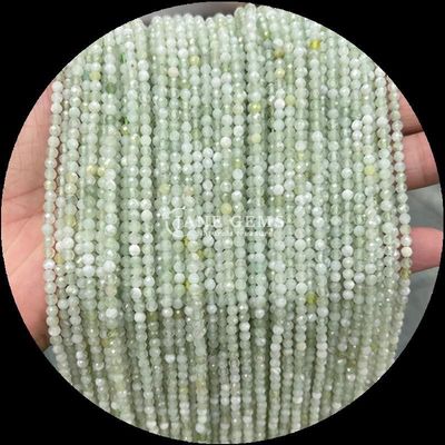 Gemme naturali perla taglio rotondo cristallo sfaccettato guarigione mini pietre preziose muschio agata fiocco di neve ossidiana vari filamenti di perle sciolte ideale per accessori artigianali