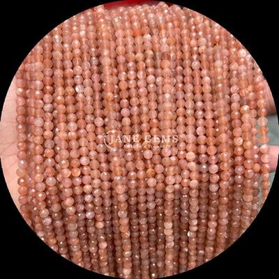 Gemme naturali perla taglio rotondo cristallo sfaccettato guarigione mini pietre preziose muschio agata fiocco di neve ossidiana vari filamenti di perle sciolte ideale per accessori artigianali