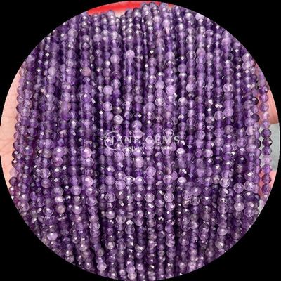 Gemma naturale dalla scelta perfetta per le vostre esigenze B2B Varia Pietra di cristallo Ametista Verde Aventurina Mini Faceted Loose Round Bead Strands
