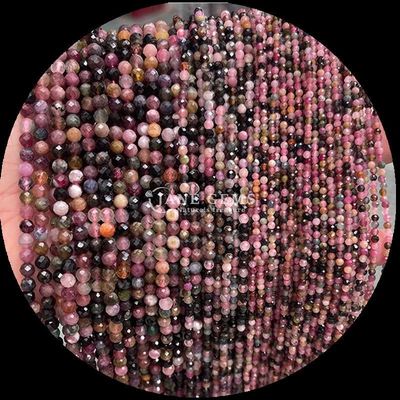 Migliora la tua gioielleria fai-da-te con gemme perla di forma rotonda e gemma naturale vari cristalli naturali pietra di guarigione dalmata giaspo turmalina sciolti mini fasciati perla fili