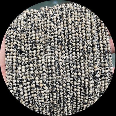 Migliora la tua gioielleria fai-da-te con gemme perla di forma rotonda e gemma naturale vari cristalli naturali pietra di guarigione dalmata giaspo turmalina sciolti mini fasciati perla fili